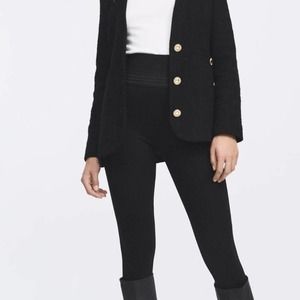 NEW ZARA HIGH WAISTED BLACK PANTS